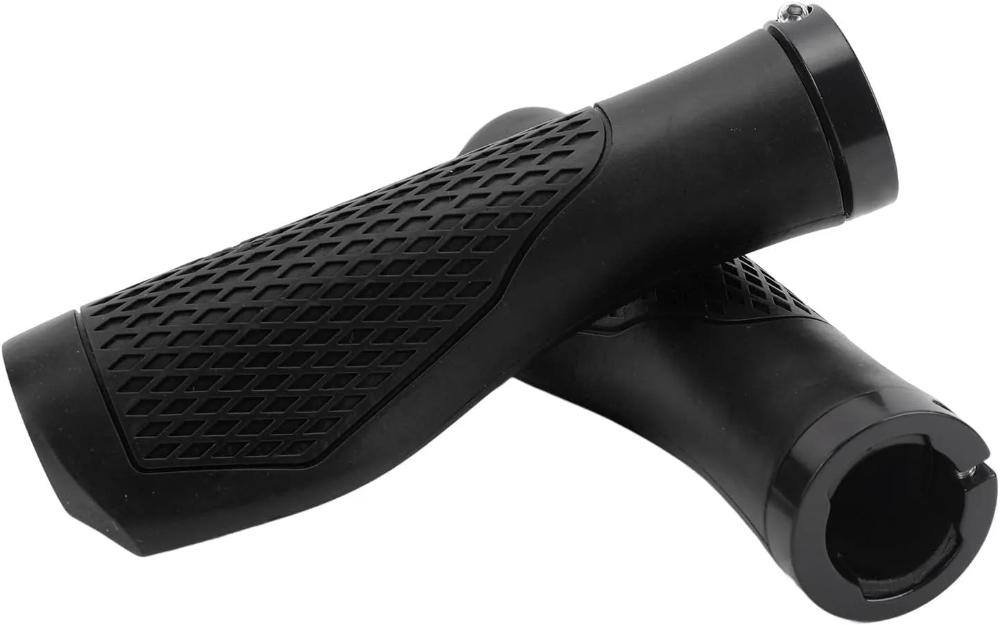 Cycling Handlebar Grips Rubber Anti Slip Shock Absorbing Ergonomic Cycle Locking Handle Grips for Biking