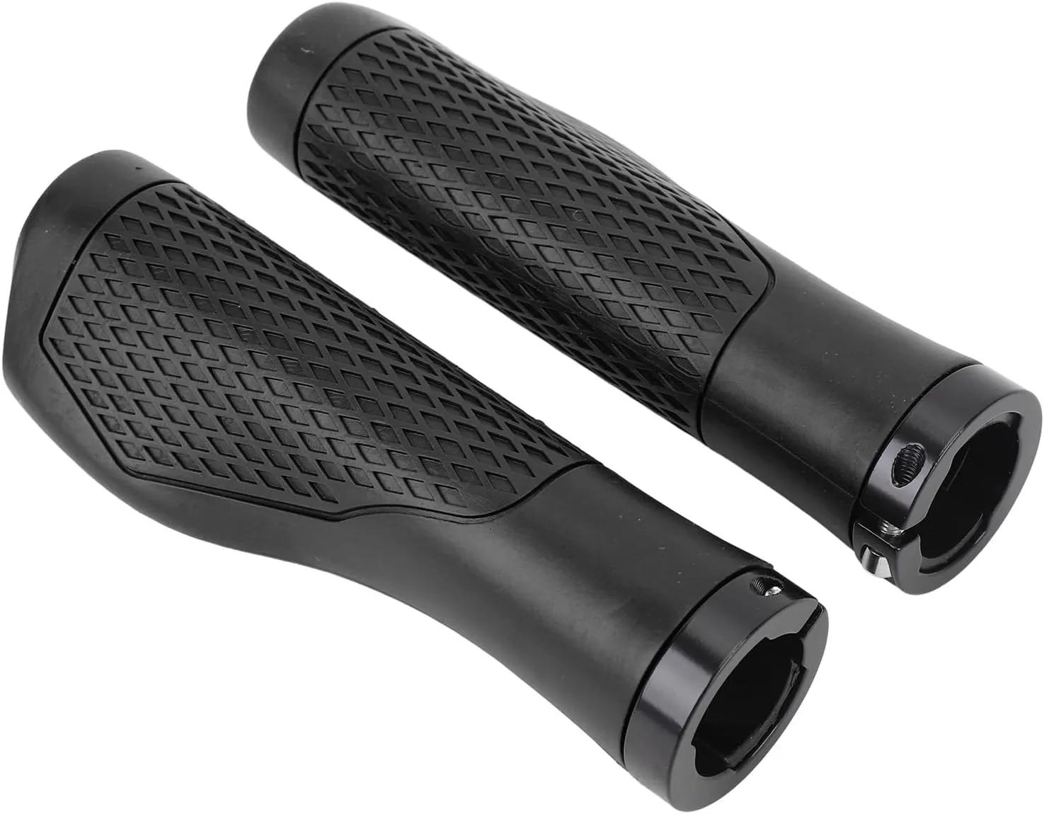 Cycling Handlebar Grips Rubber Anti Slip Shock Absorbing Ergonomic Cycle Locking Handle Grips for Biking