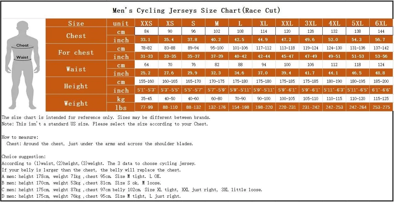 Cycling Jersey Men, Mountain Bike Shirt Biking Tops Road Clothing Clothes Bicycle Apparel Ciclismo Outfit XXS-6XL