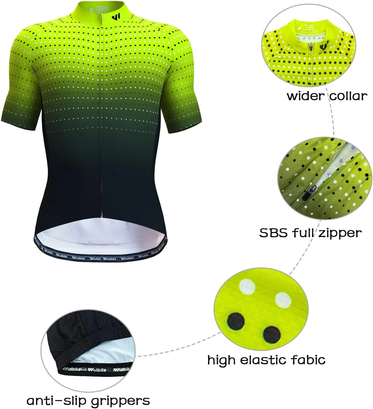 Cycling Jersey Men Short/Long Sleeve Bike Biking Shirts Full Zip with Pockets Road Bicycle Clothes