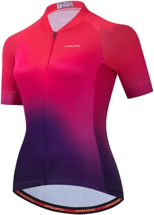 Cycling Jersey Women, Short Sleeve Ladies Bike Shirt Bicycle Clothing for Biking Biker MTB Cyclist Dirt BMX Road Mountain
