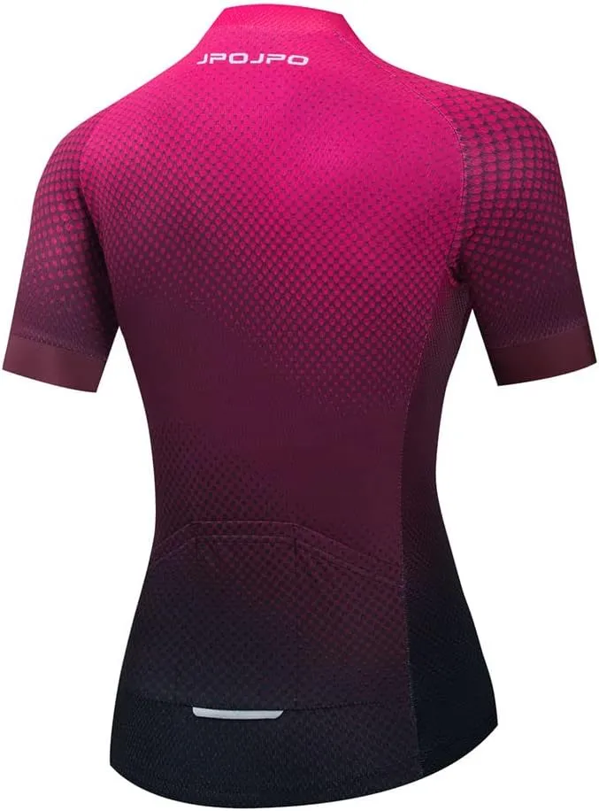 Cycling Jersey Women, Short Sleeve Ladies Bike Shirt Bicycle Clothing for Biking Biker MTB Cyclist Dirt BMX Road Mountain