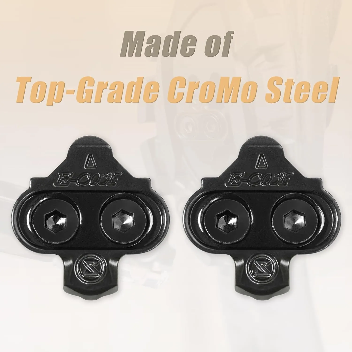 CyclingDeal Bike Cleats Compatible w/Shimano MTB SPD Pedals SM-SH51 & SM-SH56 | Single & Multi Release SPD Cleats for Cycling Shoes for Indoor Cycling Spinning & Plates for Mountain MTB Bicycle Shoes