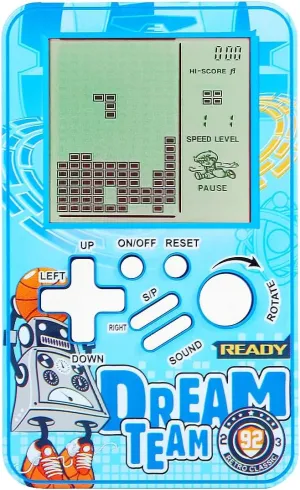 CZT Handheld Block Game Console Built-in Multiple Classic Retro Brick Games Electronic Entertainment Student Game Machine Game playerPortable Gaming Device Kids Girls (Blue)