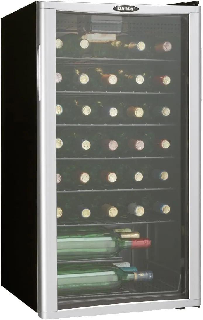 Danby DWC350BLPA 35 Bottle Wine Cooler - Platinum