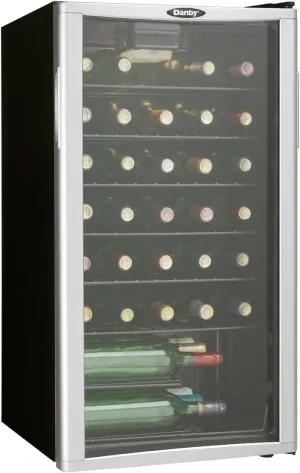 Danby DWC350BLPA 35 Bottle Wine Cooler - Platinum
