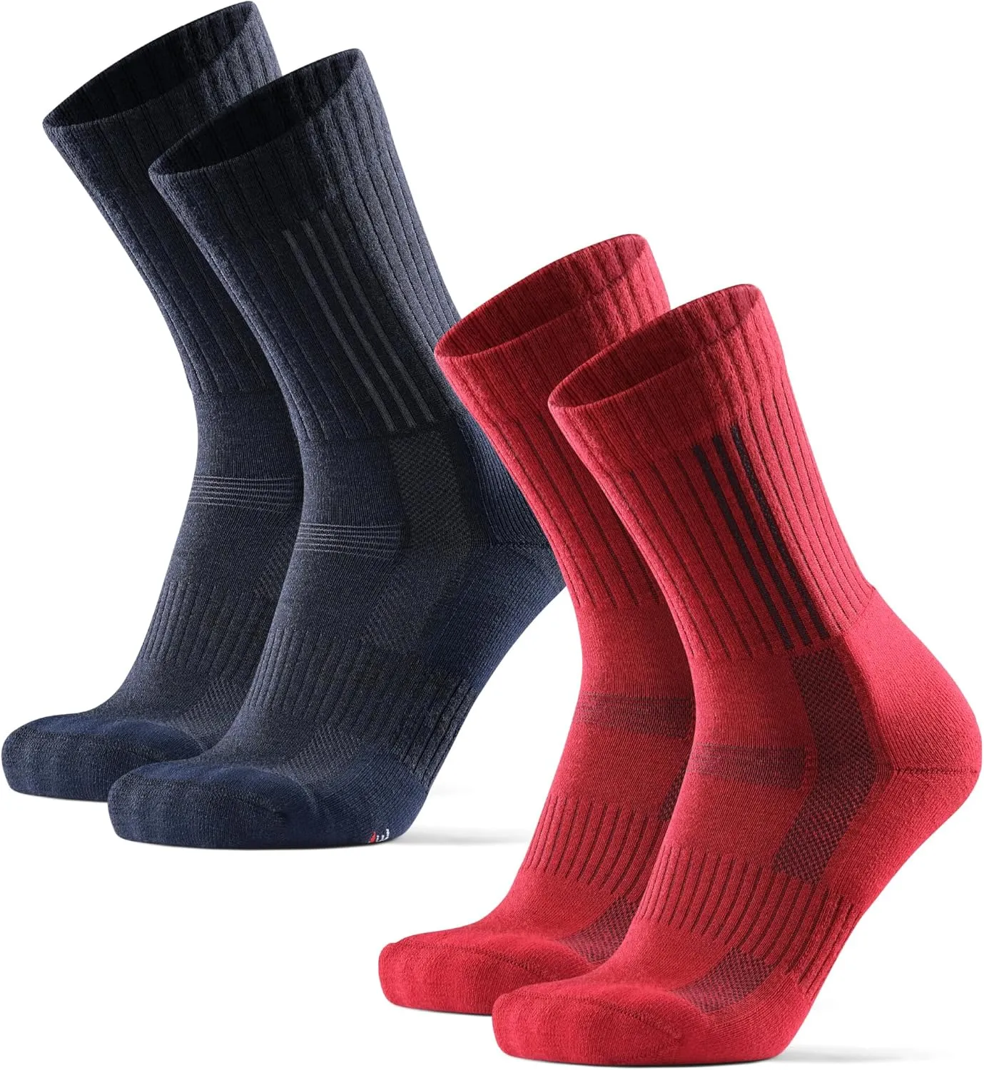 DANISH ENURANCE Premium Outdoor Hiking Socks, Merino Wool, Men & Women, 2-Pack