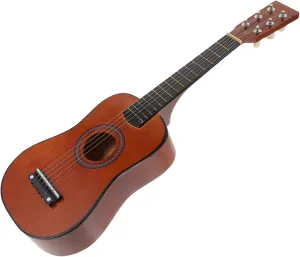DECHOUS Wooden Guitar Toy for Boy Girl Musical Instrument Beginner Friendly Educational Music Toy for Boy Girl Creative Bright Color Design for Home Decor and Play