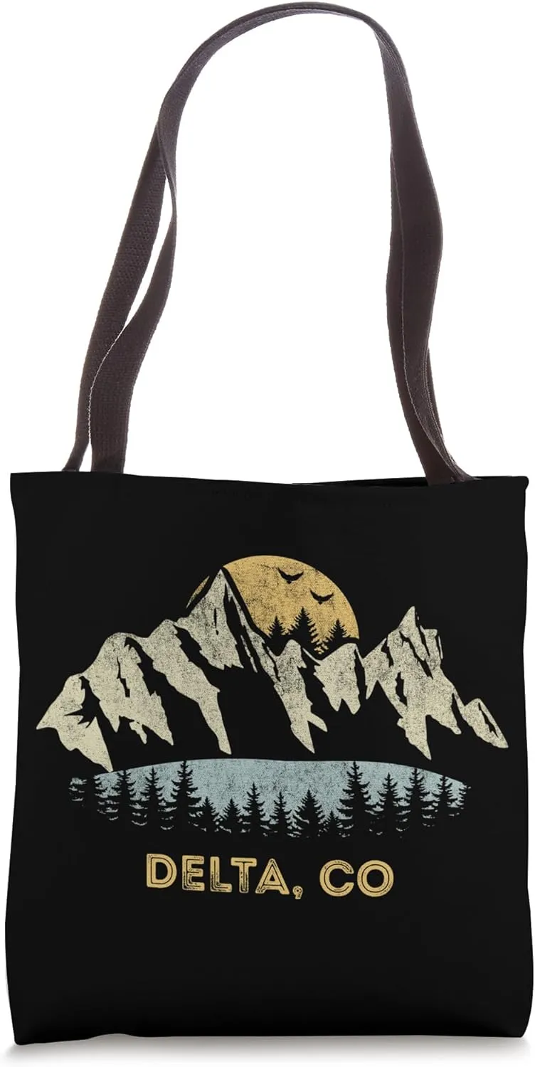 Delta Colorado Mountain Sunset Sunrise CO Tote Bag