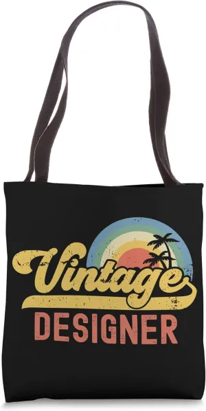 Designer Vintage Sunset Profession Retro Job Title Tote Bag