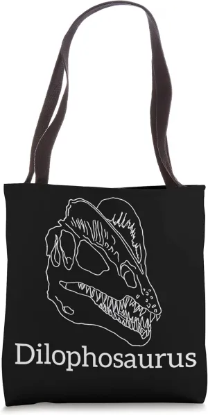 Dinosaur Dilophosaurus Fossils Carnivores Prehistoric Age Tote Bag