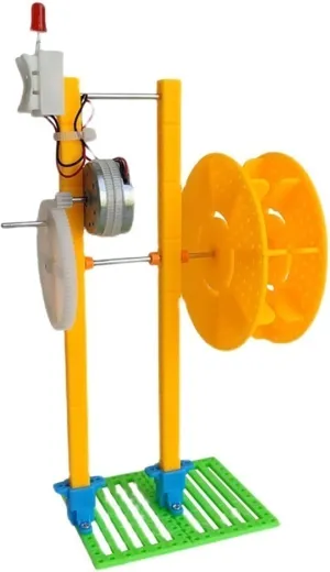 DIY Hydroelectric Generator Kit Hand-cranked Water Turbine Generator Can Be Hand-cranked Student Physics Experiment Model(Finished Product)