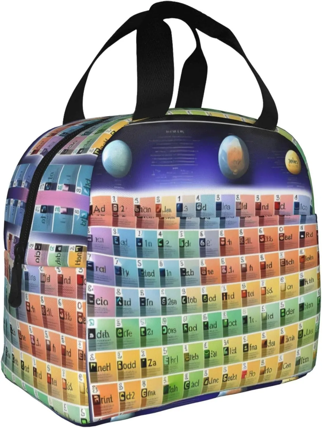 DJnni Periodic Table Of Elements Lunch Bag For Women Men, Leakproof Reusable Lunch Box,Lunch Cooler Tote For Office Outdoor Picnic