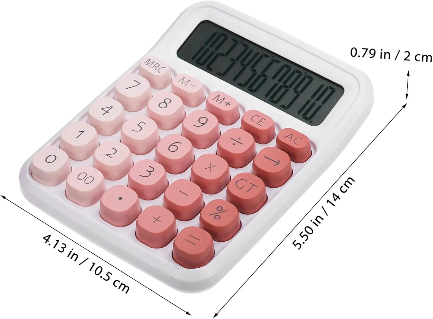DOITOOL Large Display Calculator Digits Cute Design for Office Easy to Press Buttons Slip Resistant Base for Stability for Students Finance Managers