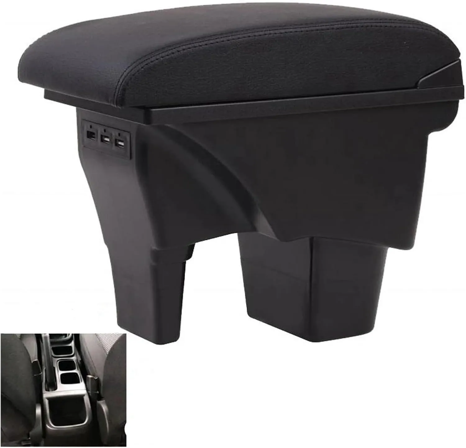 Double Layer Rechargeable USB Armrest Box for Suzuki for Vitra Punch-Free Central Storage Box Car Interior Armrest