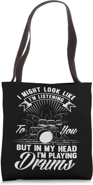 Drummers Hobby Drum Fans Drumming Band Member Drummer Tote Bag