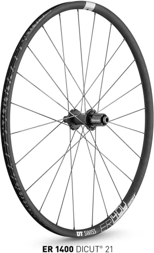 DT Swiss Unisex – Adult HR ER1400 Dicut DB Running Wheel, Black, 1 Size