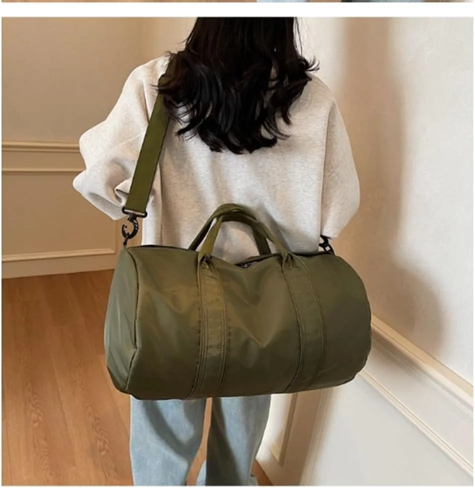 Duffle Bag Leisure Crossbody Bag Simple Travel Bag Short Trip Luggage Bag for Travel, Workout(Green)