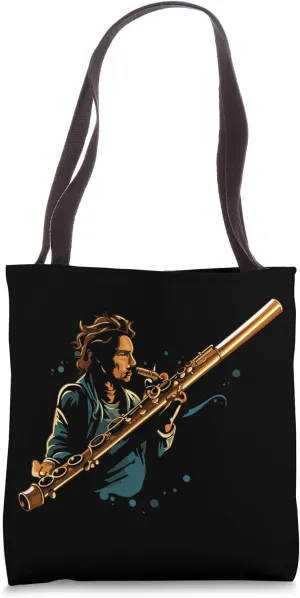 Dulcian Bassoon Woodwind Instrument Musician Tote Bag
