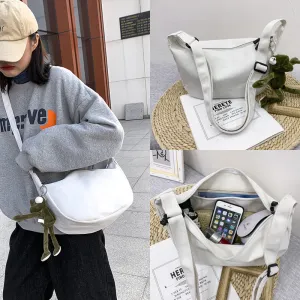 Dumpling Korean Style Large Capacity Canvas Crossbody Bags