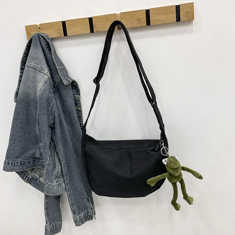 Dumpling Korean Style Large Capacity Canvas Crossbody Bags