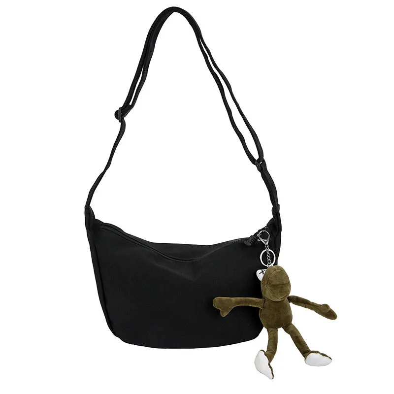 Dumpling Korean Style Large Capacity Canvas Crossbody Bags