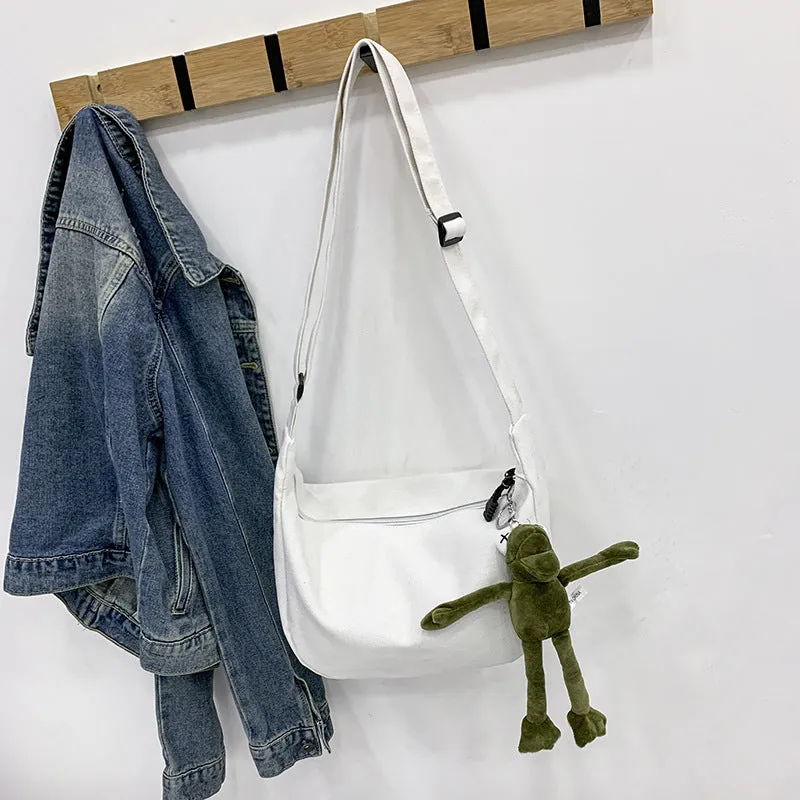 Dumpling Korean Style Large Capacity Canvas Crossbody Bags