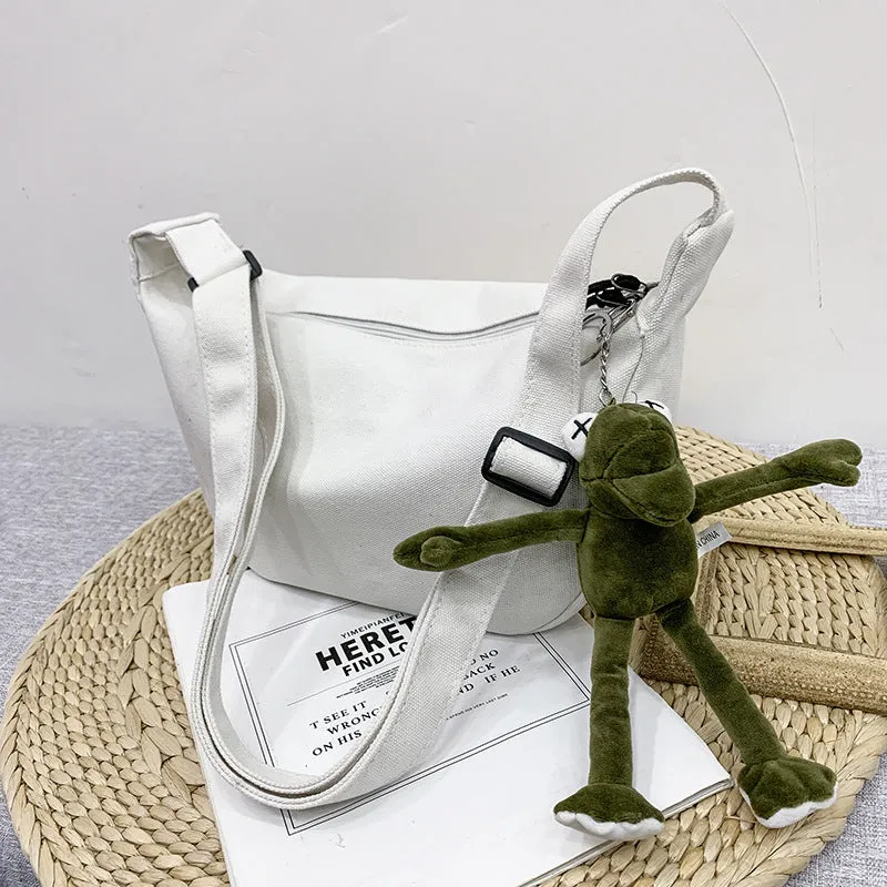 Dumpling Korean Style Large Capacity Canvas Crossbody Bags