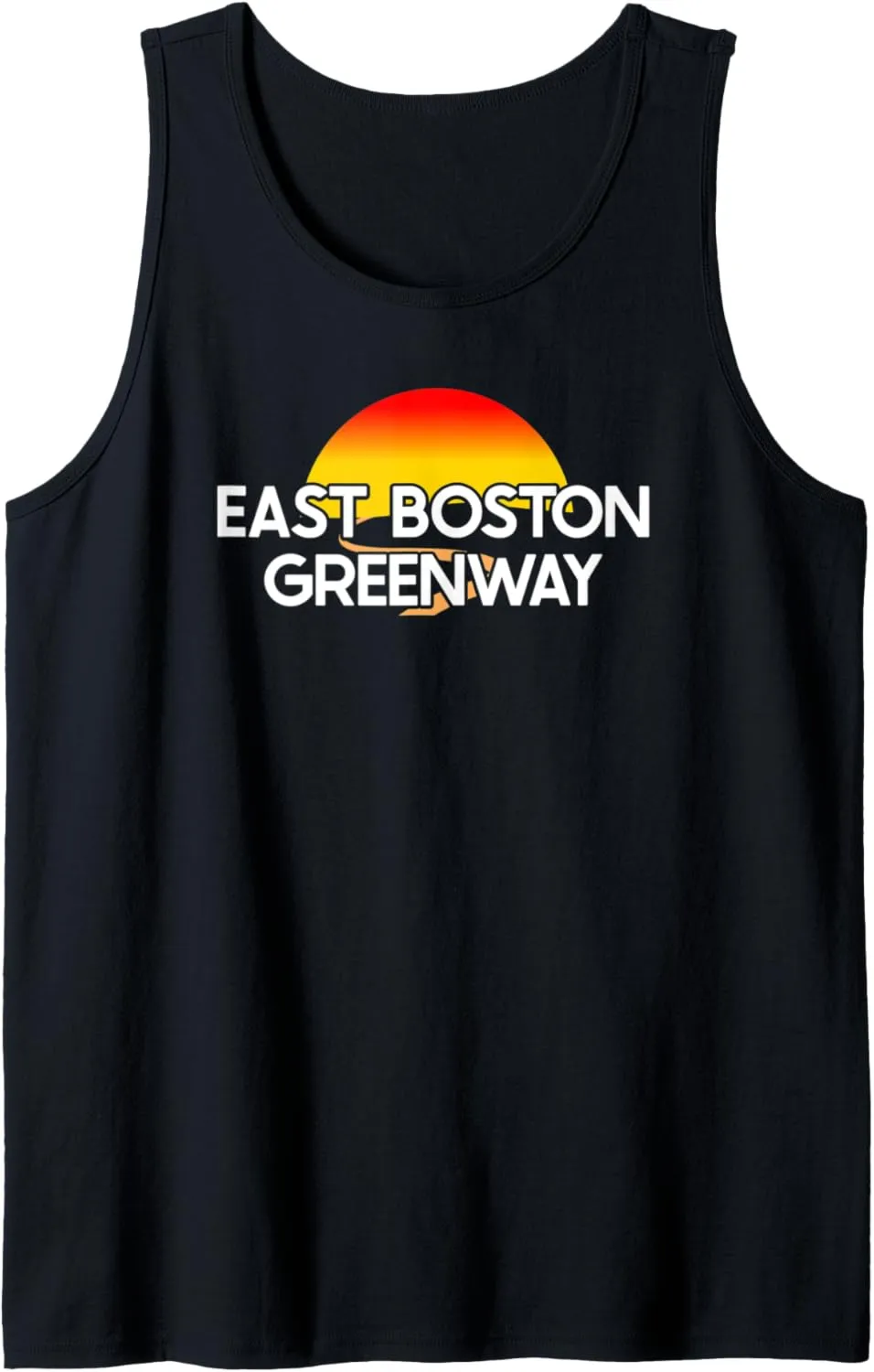 East Boston Greenway USA Rail Trail Biking Tank Top