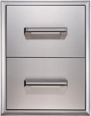 EdgeStar E160DRAW2 Stainless Steel 16 Inch Wide Double Storage Drawers
