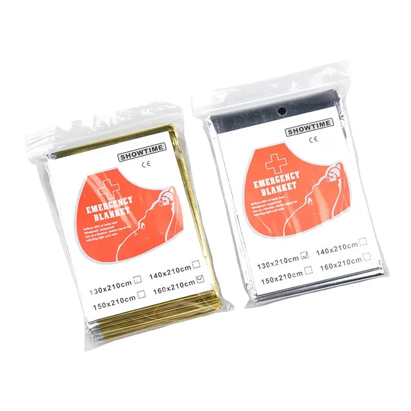 Emergency Foil Thermal Blanket - Essential Outdoor Survival Gear for Hypothermia Prevention