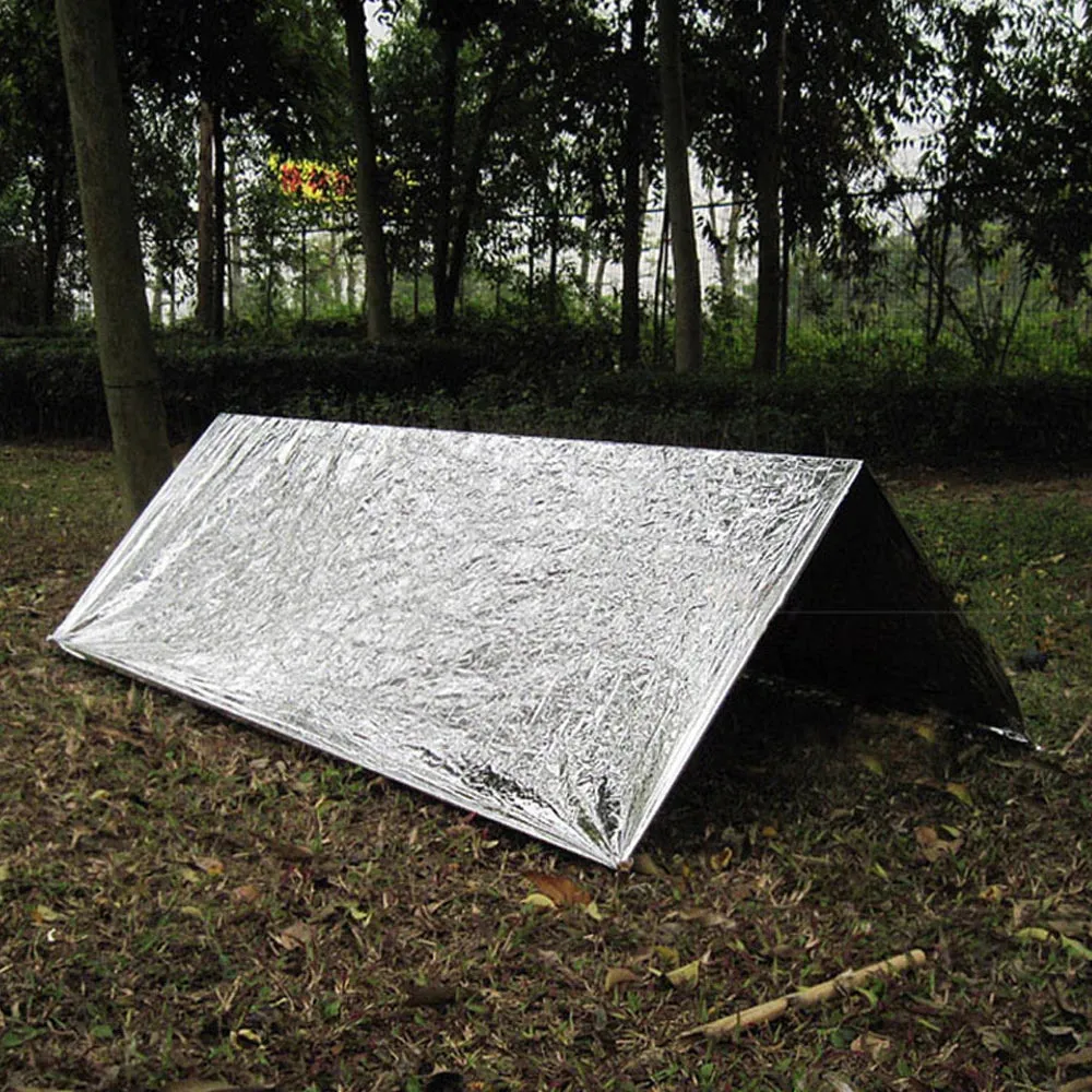 Emergency Foil Thermal Blanket - Essential Outdoor Survival Gear for Hypothermia Prevention