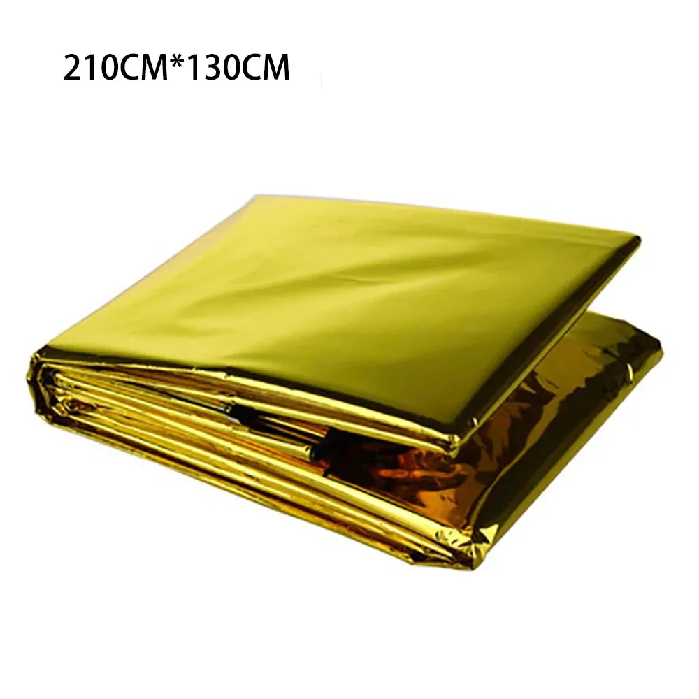 Emergency Foil Thermal Blanket - Essential Outdoor Survival Gear for Hypothermia Prevention