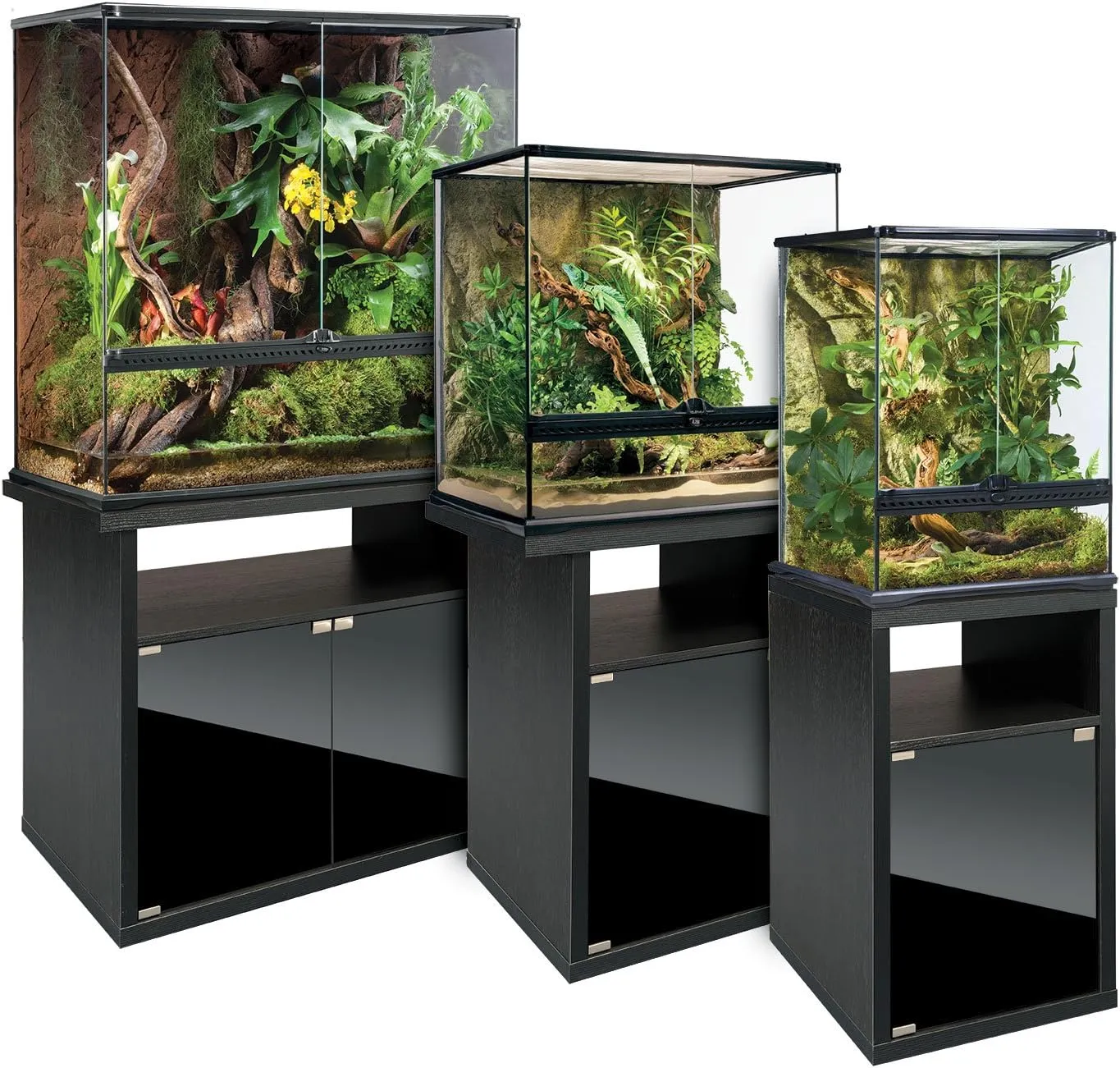 Exo Terra Terrarium Cabinet, Small - Reptile and Amphibian Terrarium Stand - Measures 17.88 W x 17.88 D x 27.75 H Inches