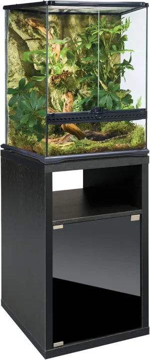 Exo Terra Terrarium Cabinet, Small - Reptile and Amphibian Terrarium Stand - Measures 17.88 W x 17.88 D x 27.75 H Inches