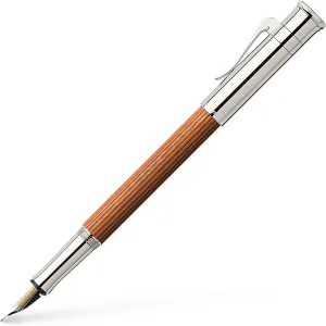 Faber Castell 145541 Fountain Pen, F, Fine Point, Classic Collection, Pernambuco, Platinum Coating, Genuine Import