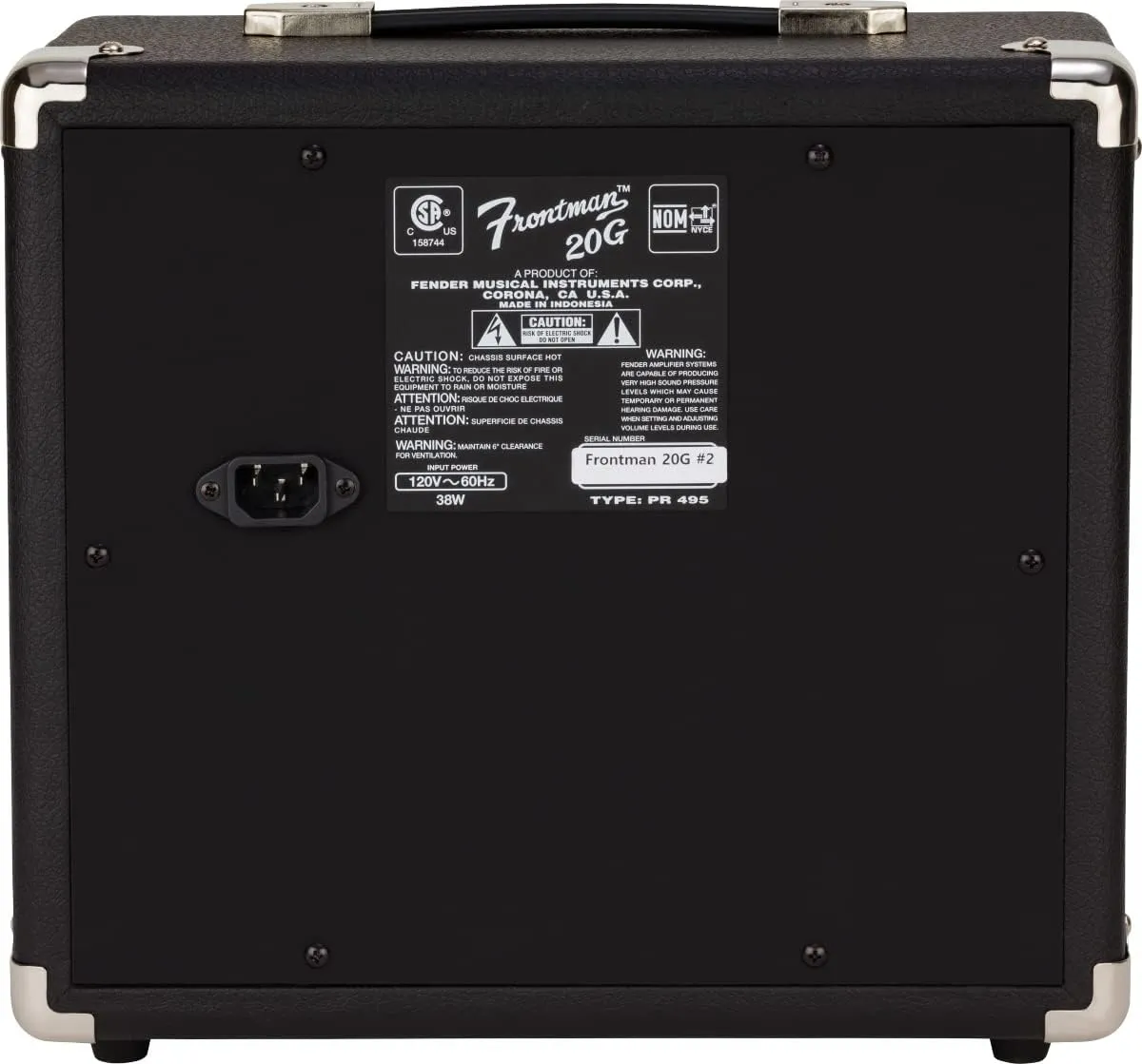 Fender Frontman 20G Guitar Combo Amplifier - Black Bundle with Cable and Austin Bazaar Exclusive 12-Pack Picks