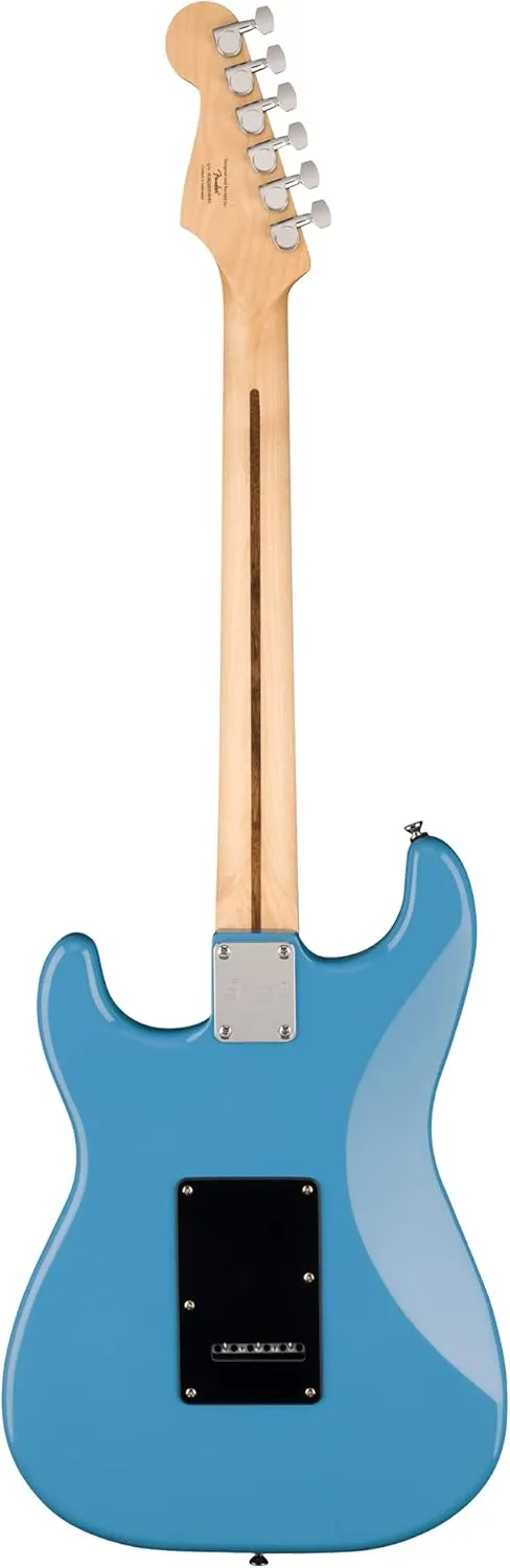 Fender Squier Sonic Stratocaster - California Blue Bundle with Amp, Tuner, Strap, Cable, Picks, and Austin Bazaar Guitar DVD