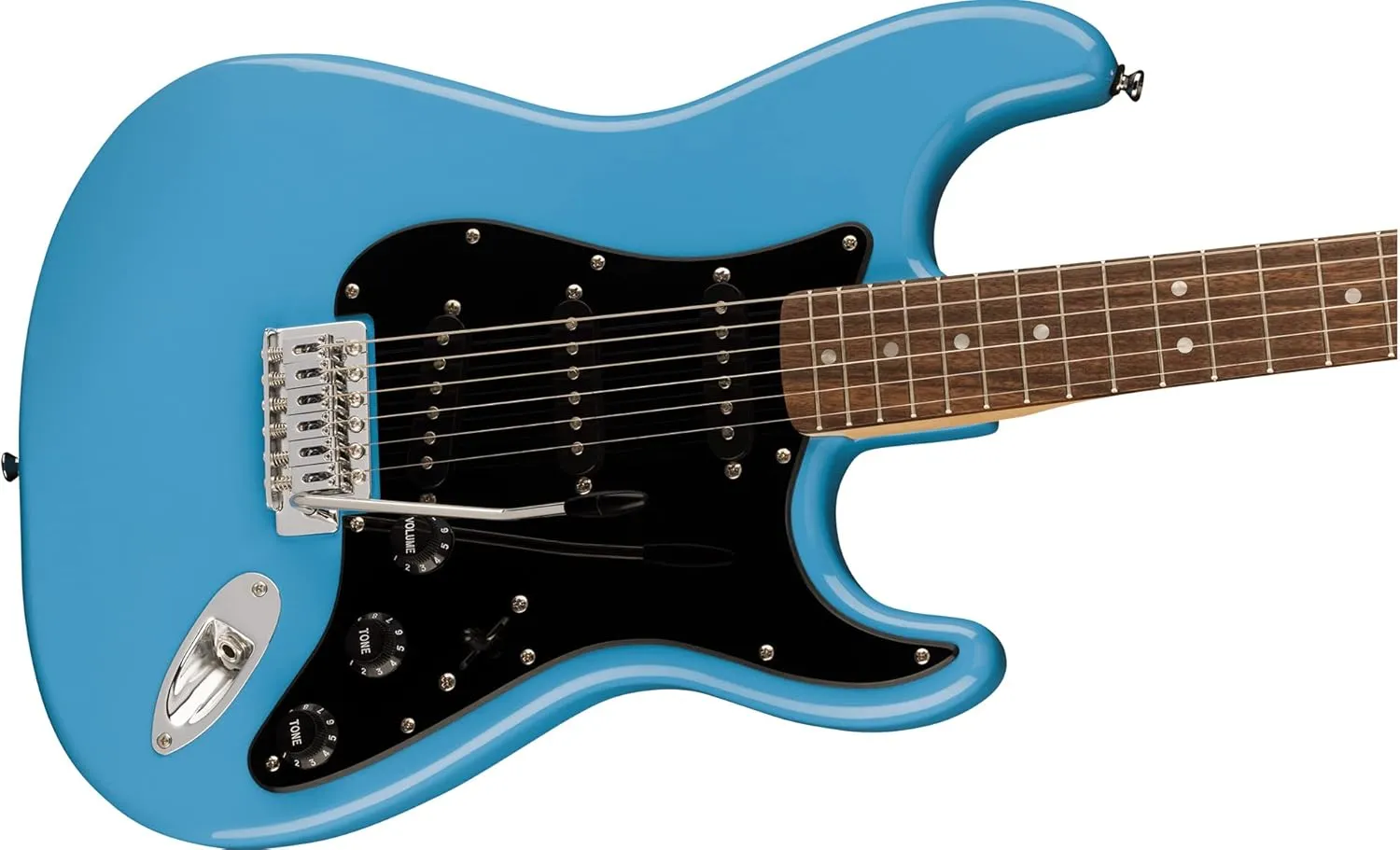 Fender Squier Sonic Stratocaster - California Blue Bundle with Amp, Tuner, Strap, Cable, Picks, and Austin Bazaar Guitar DVD