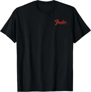 Fender Vintage Guitar Pocket Logo Design T-Shirt