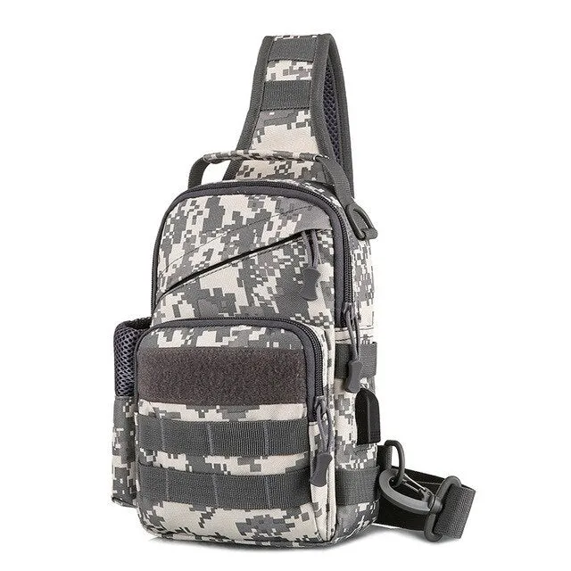 Fishing Military Tactical Army USB Travel Shoulder Sport Backpack Chest Sling Bag Hiking Energy-efficient Camping Holiday sale XA177A Bags Bag Outdoor Camping