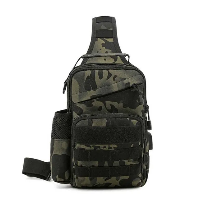 Fishing Military Tactical Army USB Travel Shoulder Sport Backpack Chest Sling Bag Hiking Energy-efficient Camping Holiday sale XA177A Bags Bag Outdoor Camping