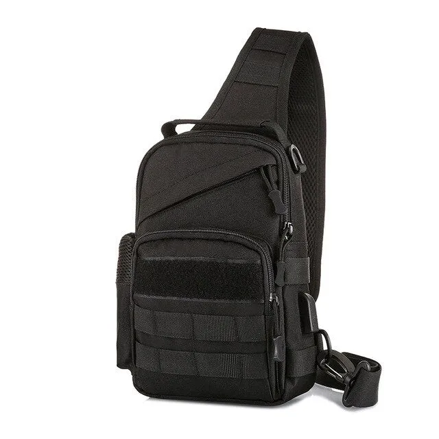 Fishing Military Tactical Army USB Travel Shoulder Sport Backpack Chest Sling Bag Hiking Energy-efficient Camping Holiday sale XA177A Bags Bag Outdoor Camping