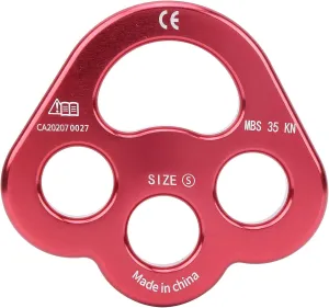 flexman Paws Rigging Plate, 3 Holes Rigging Plate, 35KN Aluminum Rigging Plate, Anchor Multipliers Connector Gear for Mountain Climbing, Outdoor Expansion, Downhill