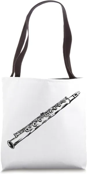 Flute Aerophone Tote Bag