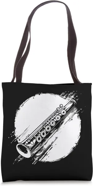 Flute Graphic Flutist Chamber Music Tote Bag