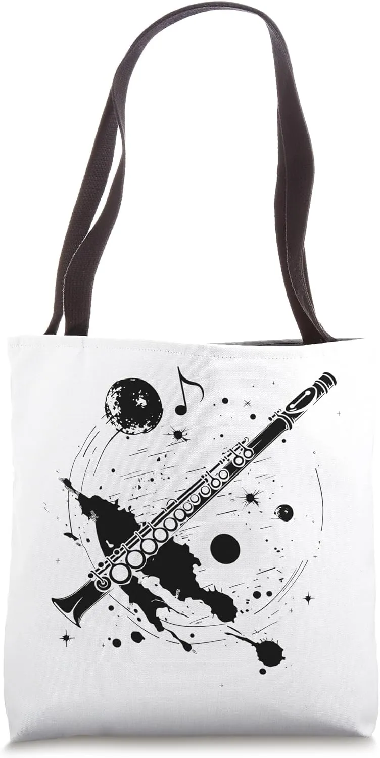 Flute Streetart Flautist Musical Instrument Tote Bag