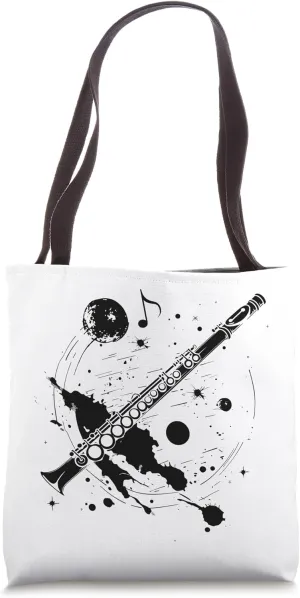 Flute Streetart Flautist Musical Instrument Tote Bag
