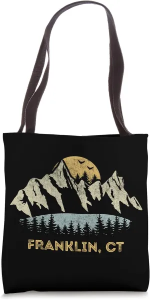 Franklin CT Mountain Sunset Sunrise Tote Bag
