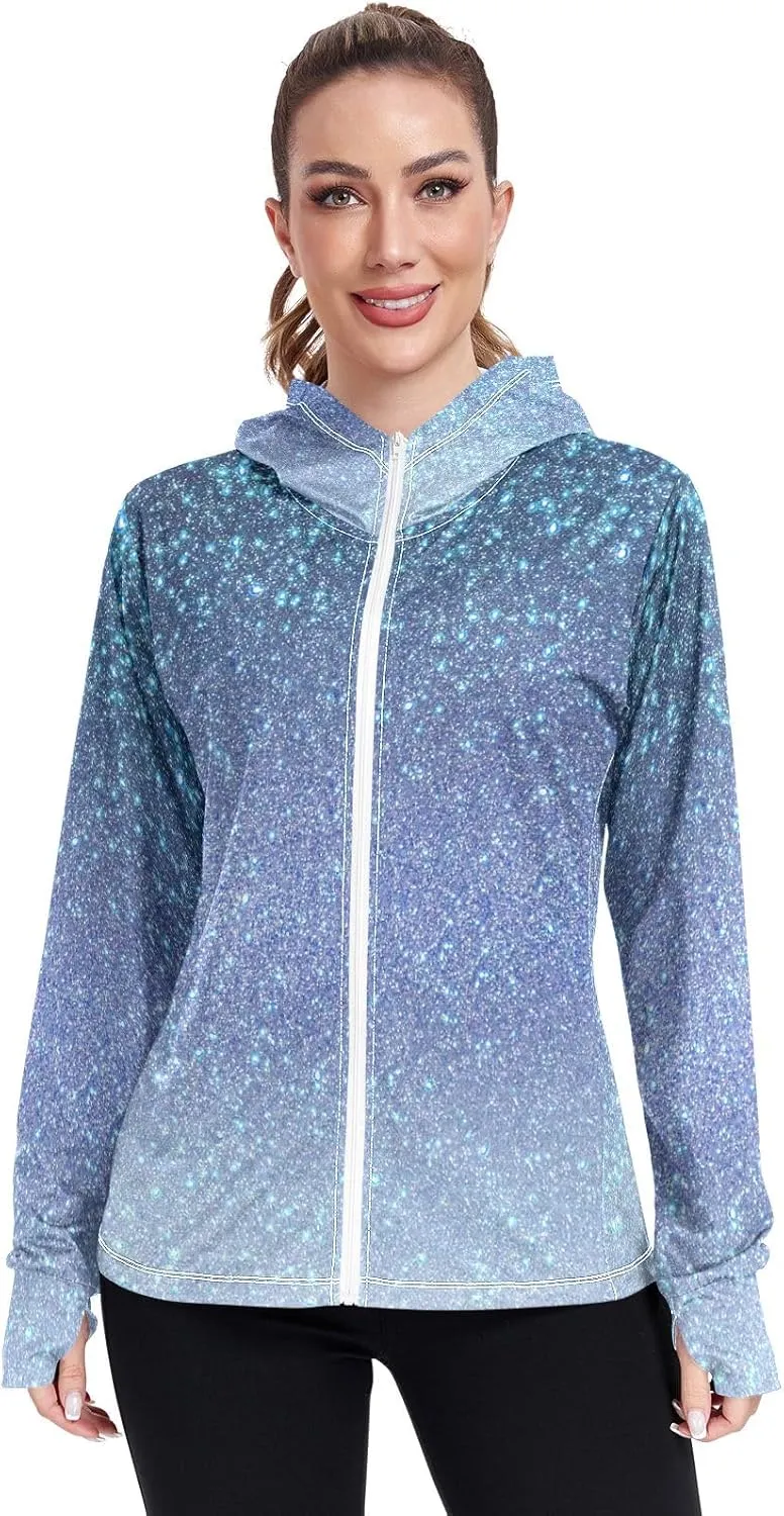 GAIGEO Black Green Women Jacket UPF 50  Womens Sun Protection Clothing, Cooling and Lightweight, S